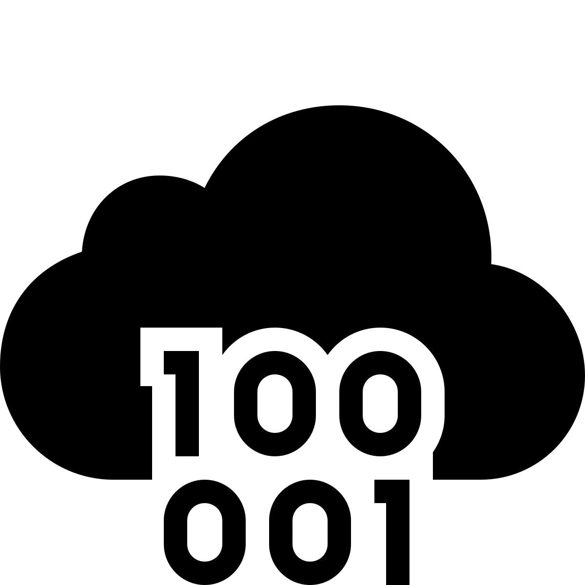 ios 17 filled style code binaire du nuage icon
