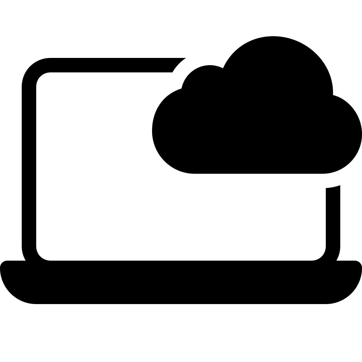 ios 17 filled style cloud computing icon