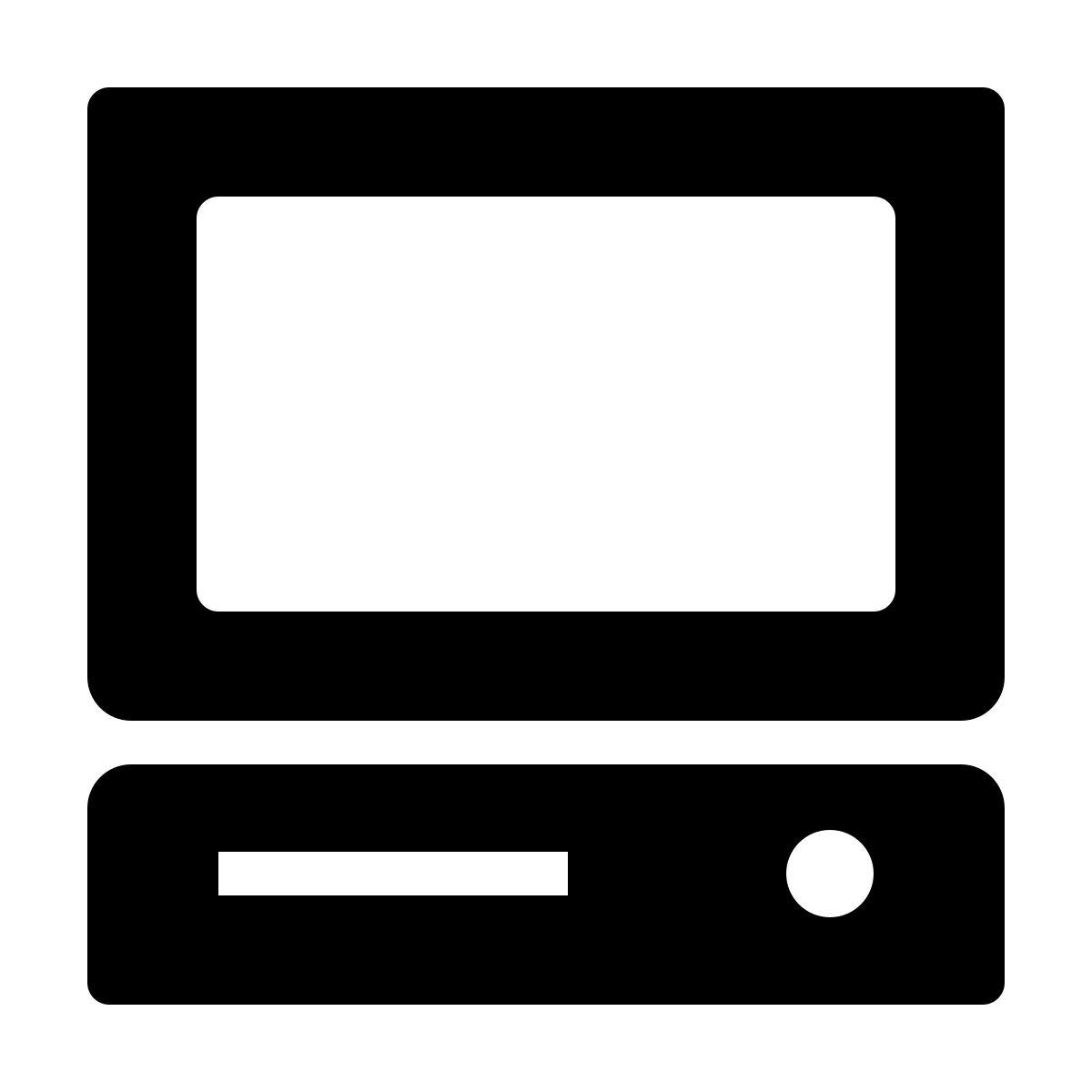 ios 17 filled style old computer icon