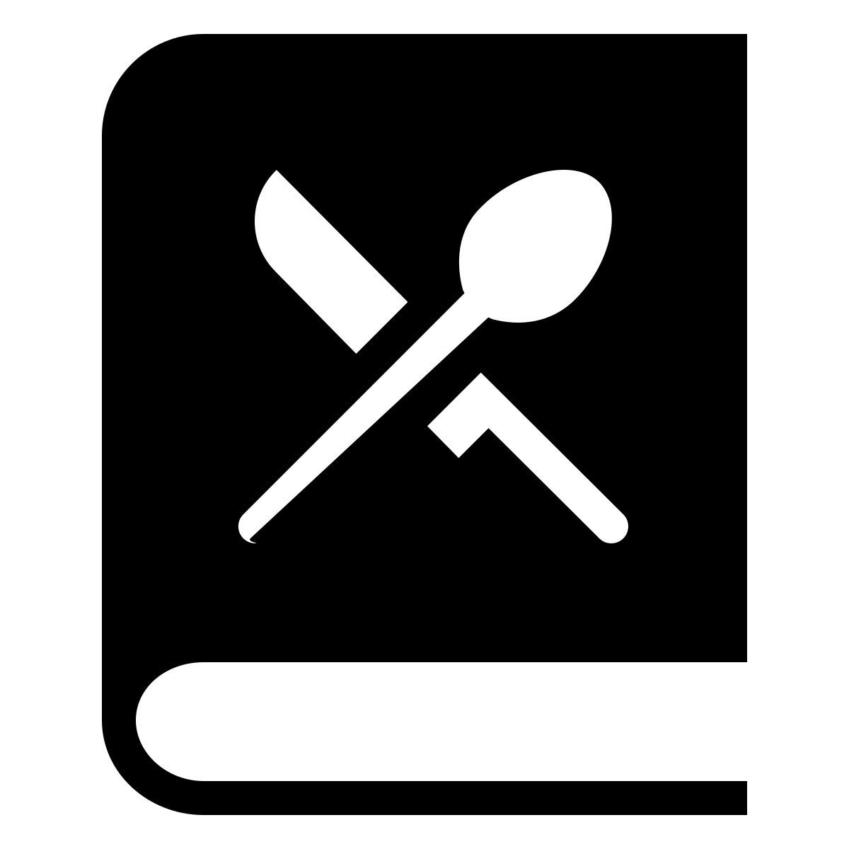 ios 17 filled style libro de cocina icon