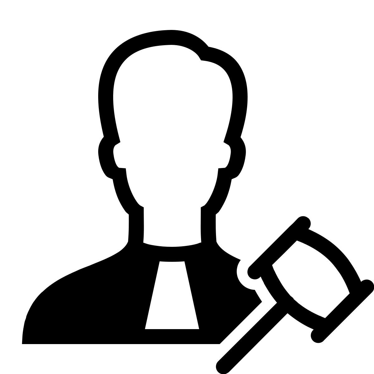 ios 17 filled style 法院法官 icon