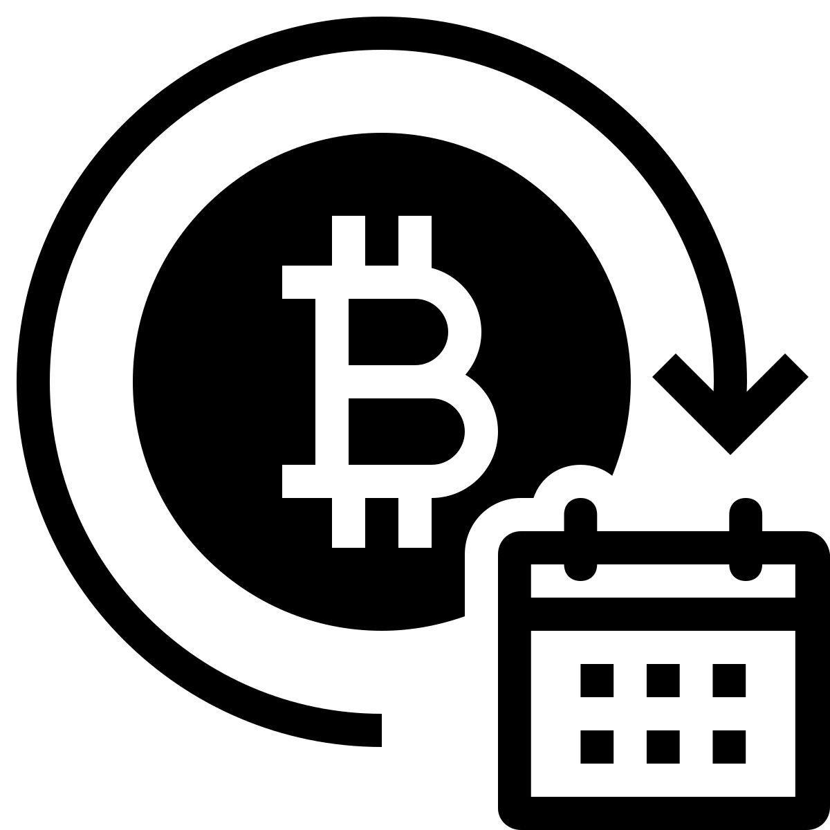 ios 17 filled style 암호화폐 거래 선물 icon