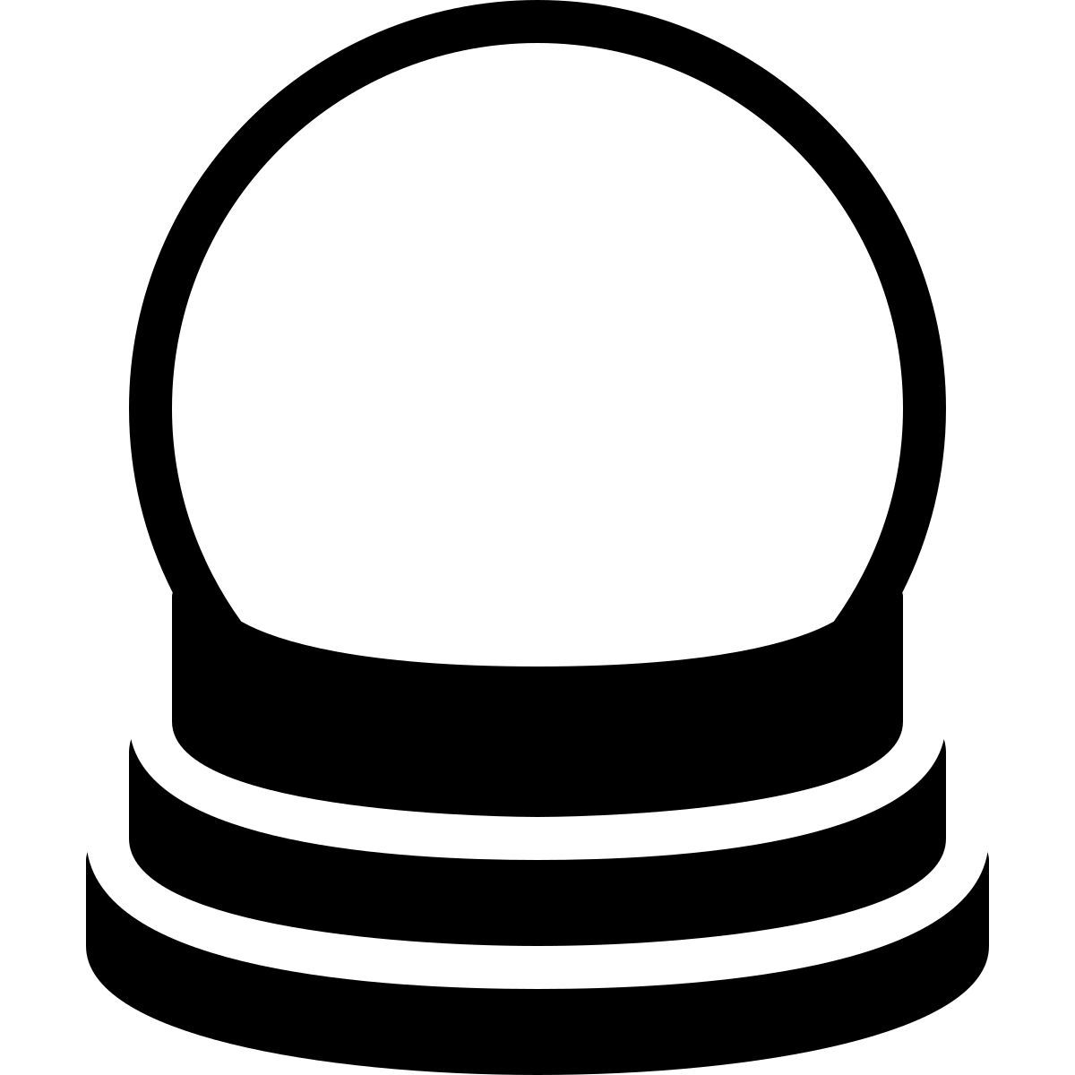 ios 17 filled style crystal ball icon