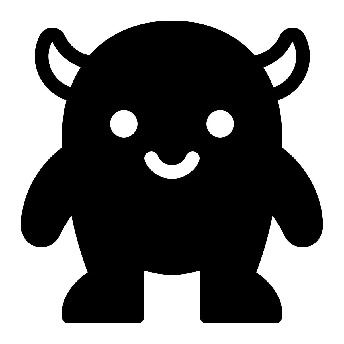ios 17 filled style monstre mignon icon
