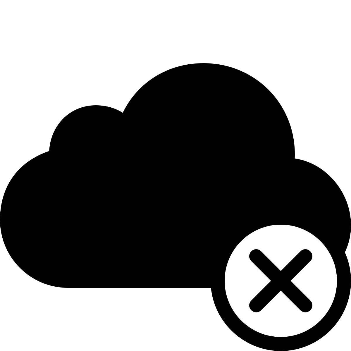 ios 17 filled style elimina dal cloud icon
