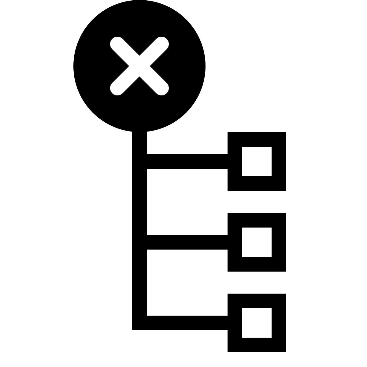 ios 17 filled style delete node icon
