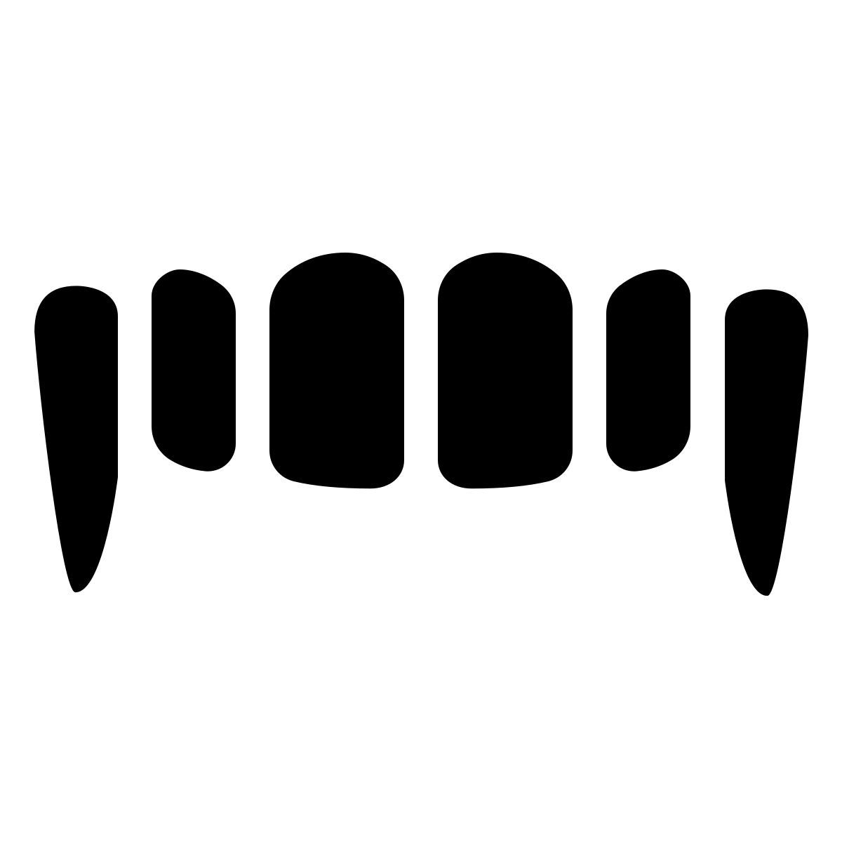 ios 17 filled style demon mouth icon