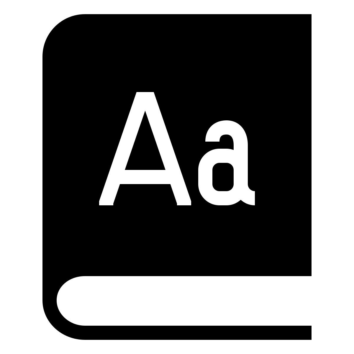 ios 17 filled style diccionario icon