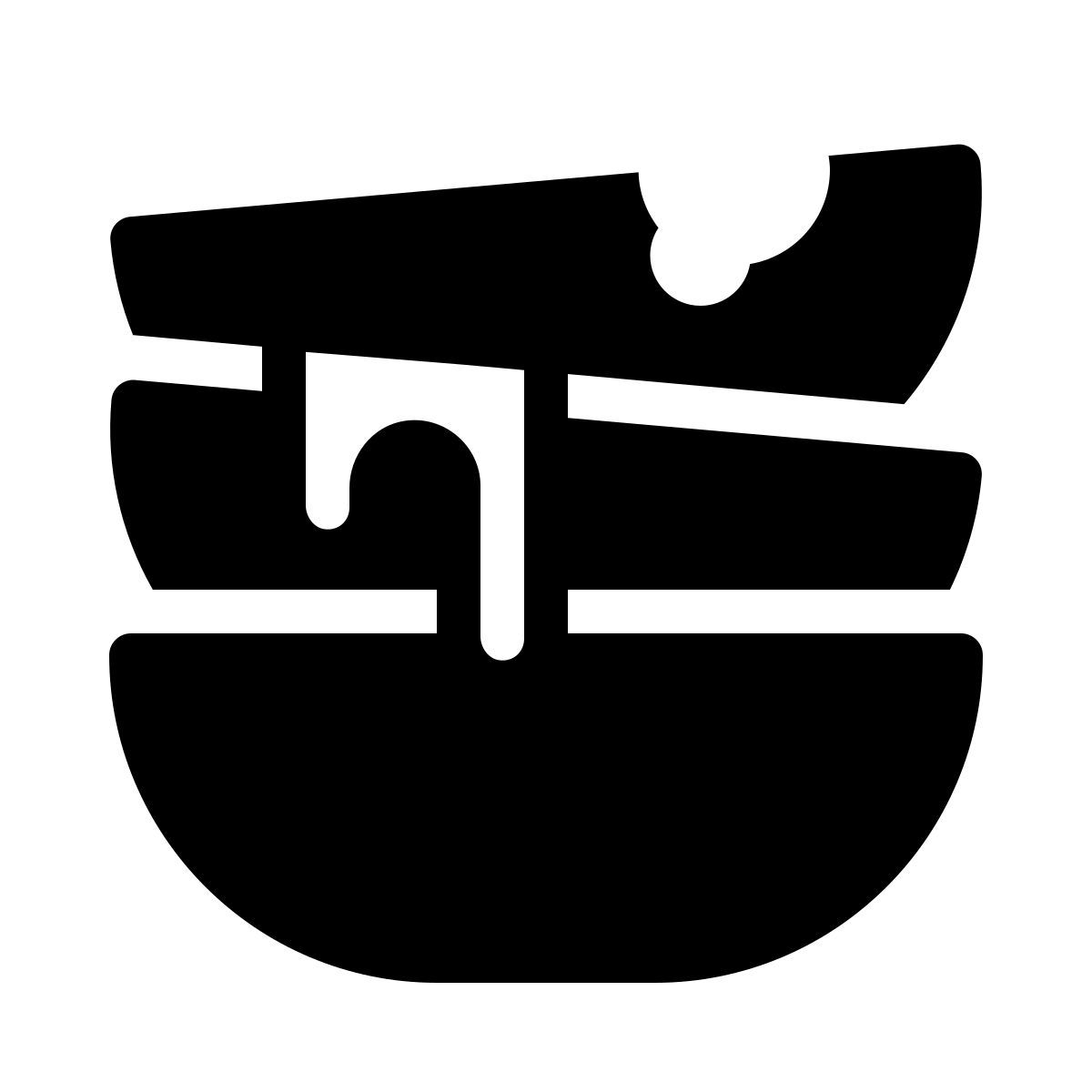 ios 17 filled style piatti sporchi icon