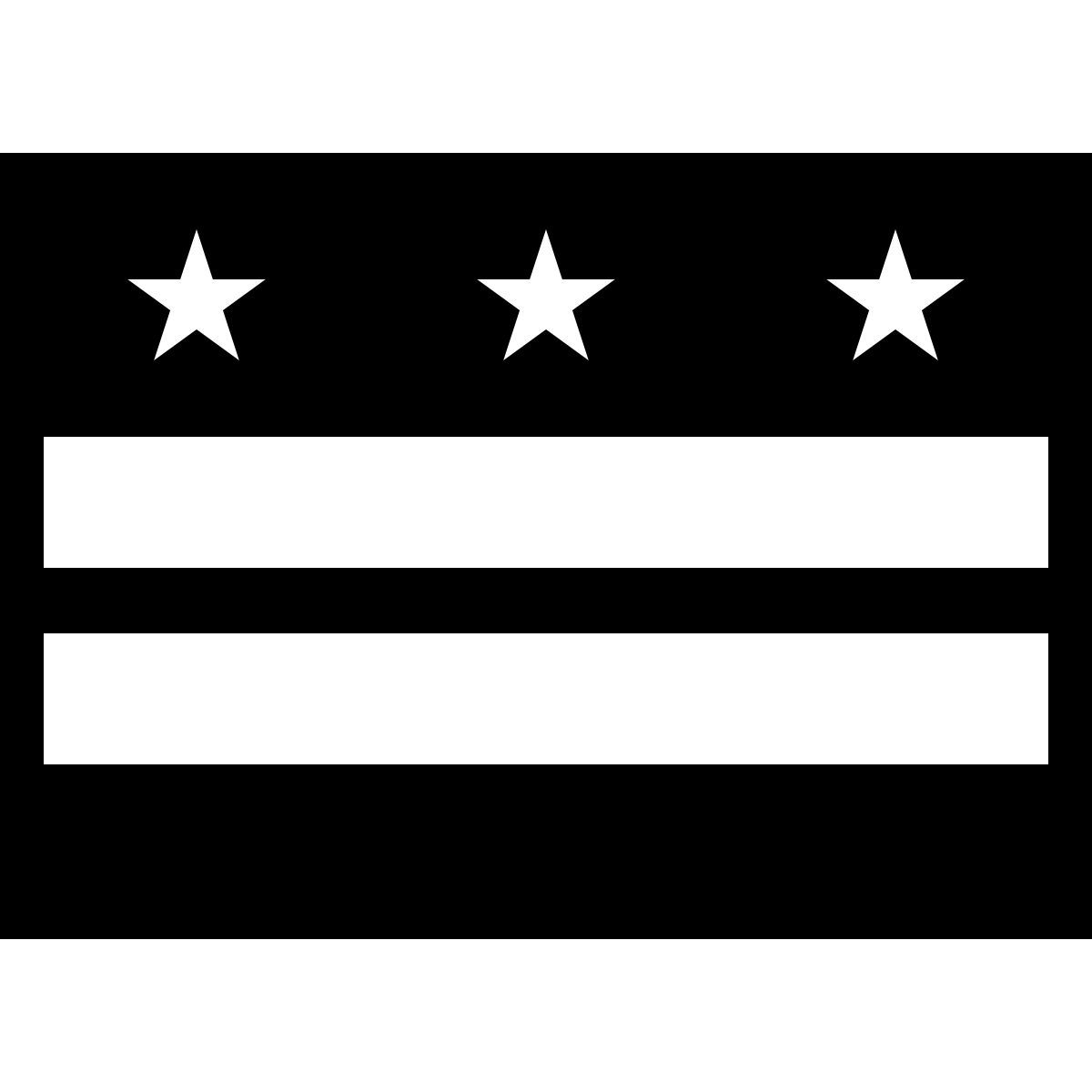 ios 17 filled style district of columbia flagge icon