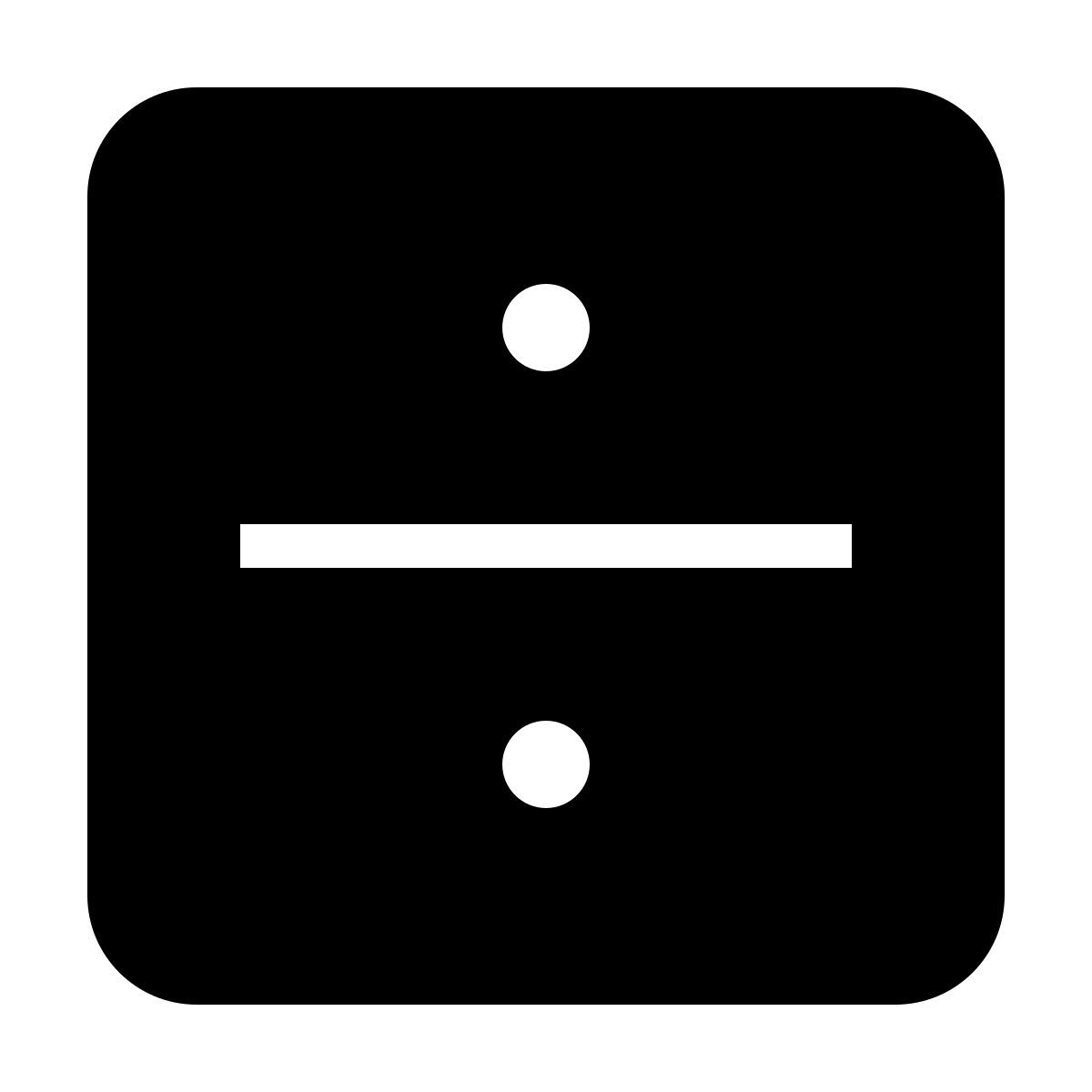 ios 17 filled style division 2 icon