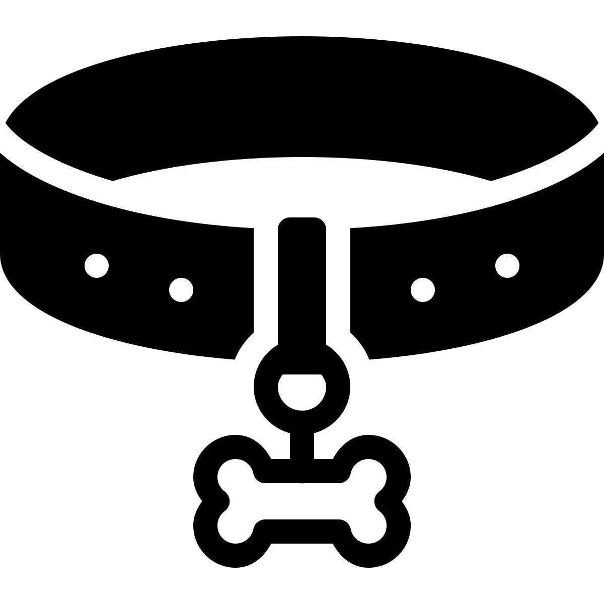 ios 17 filled style collar de perro icon