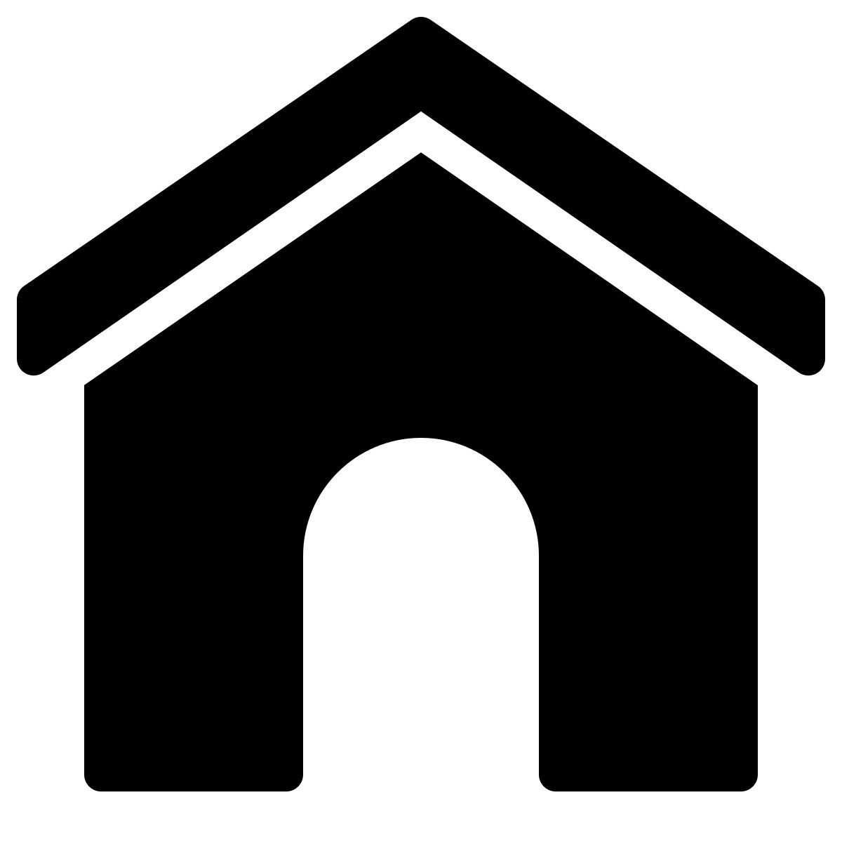 ios 17 filled style dog house icon