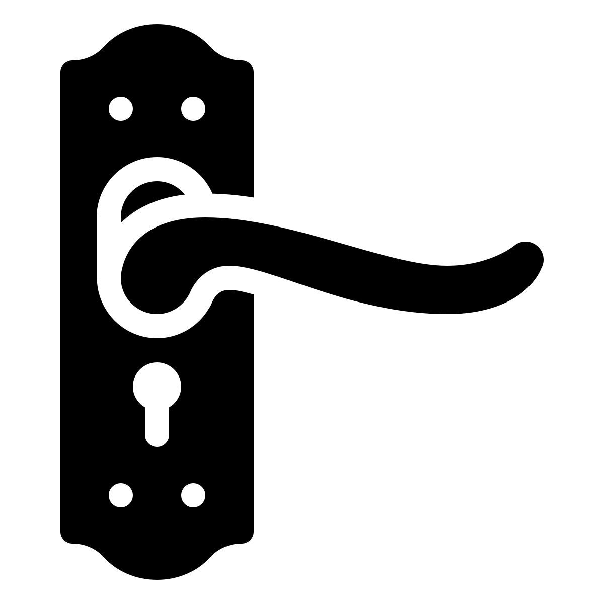 ios 17 filled style door handle icon