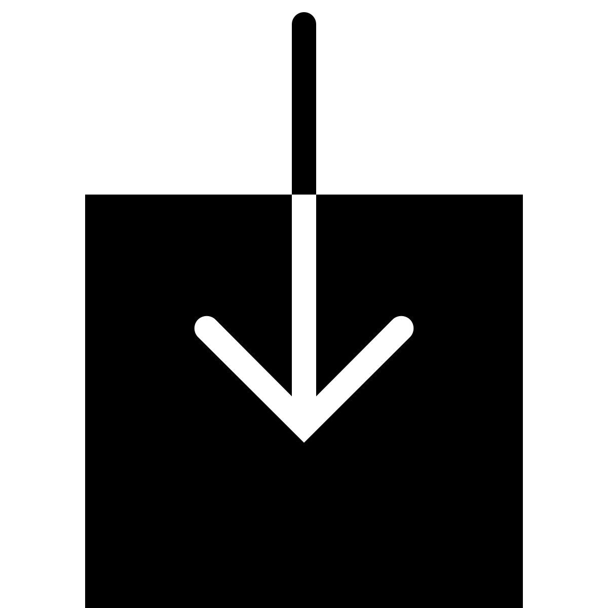 ios 17 filled style download icon