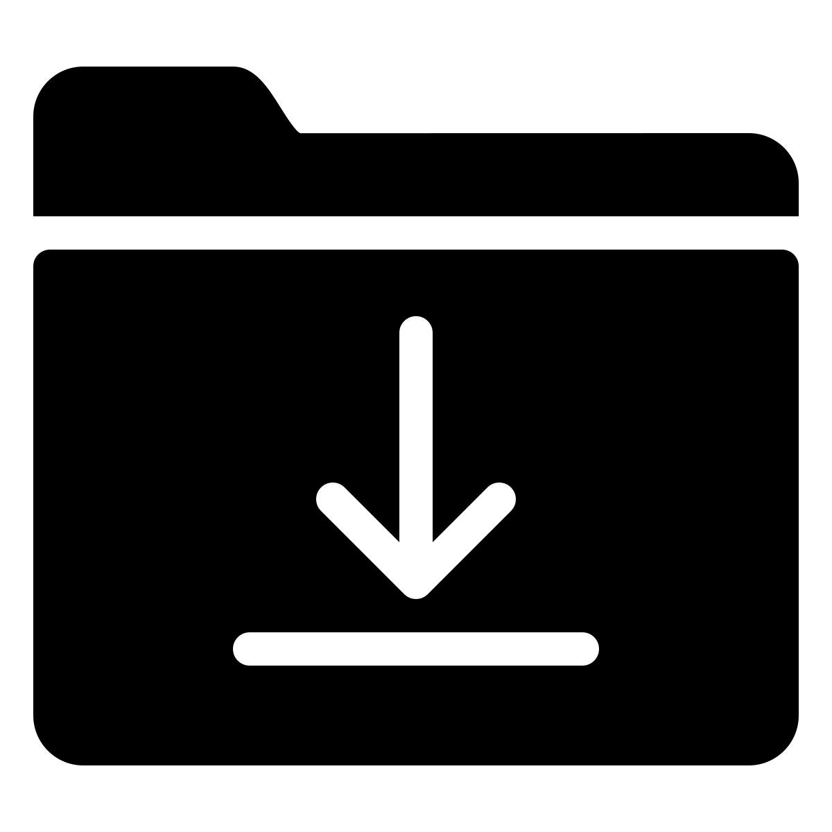 ios 17 filled style 下载文件夹 icon