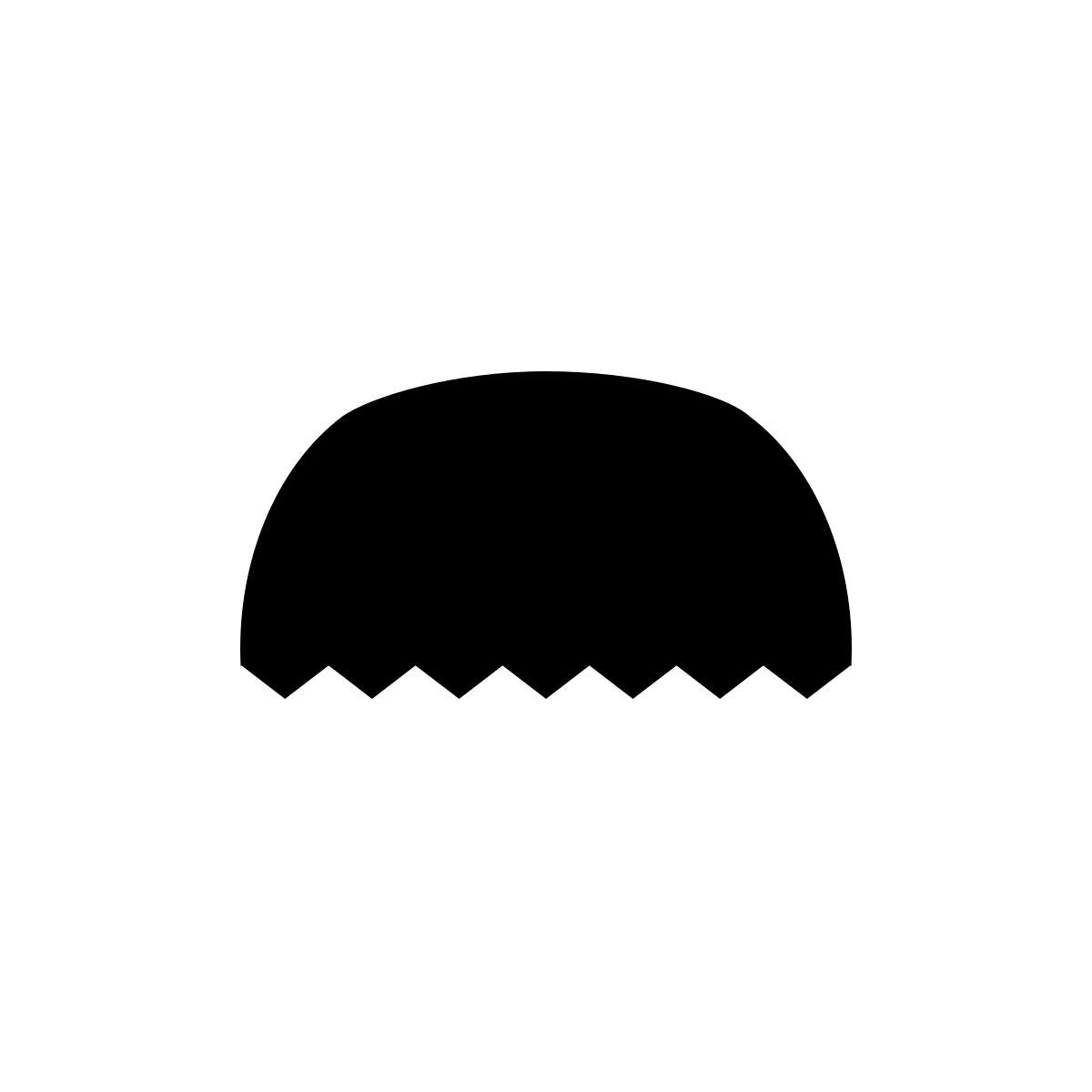 ios 17 filled style 胡子 icon