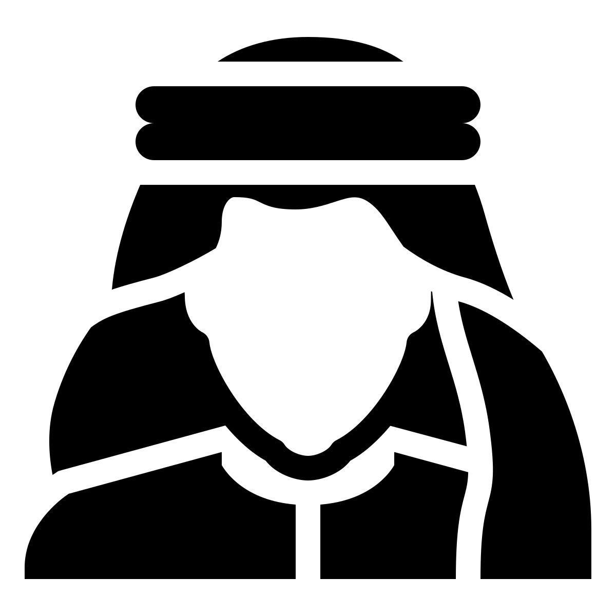 ios 17 filled style emiratí ghutrah icon