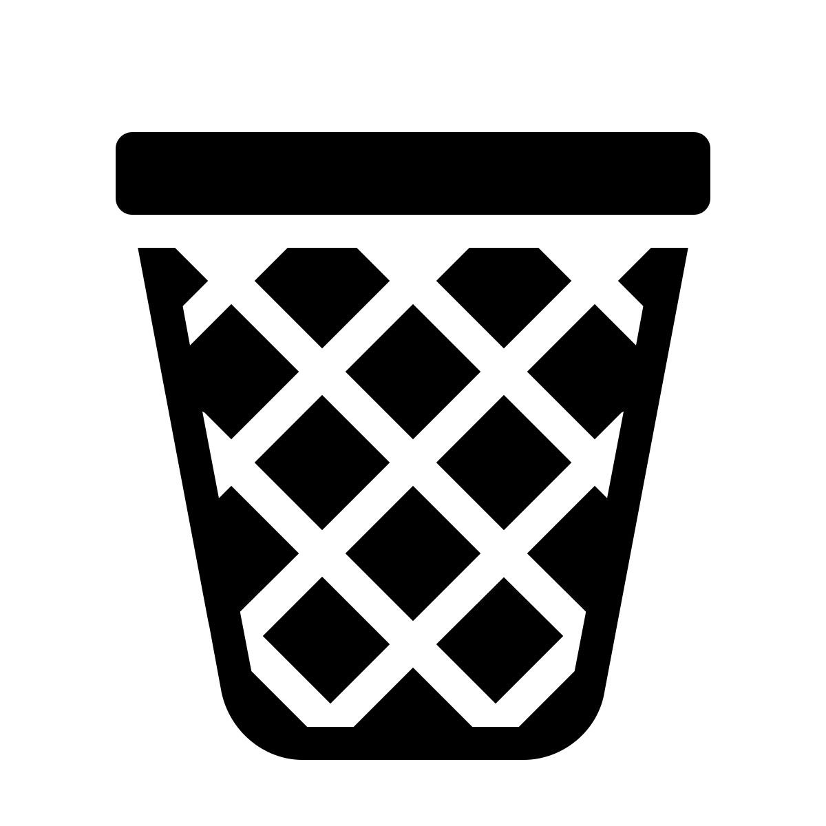 ios 17 filled style 清空回收站 icon