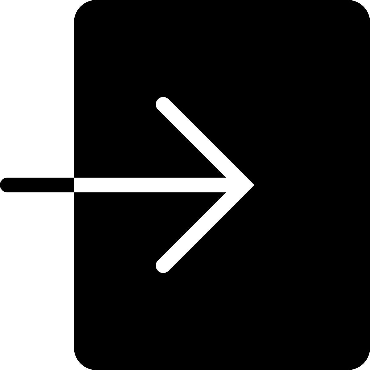 ios 17 filled style enter icon