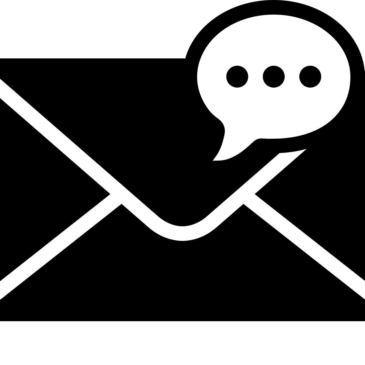 ios 17 filled style envelope dots icon