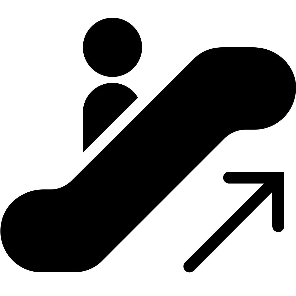 ios 17 filled style escalator up icon