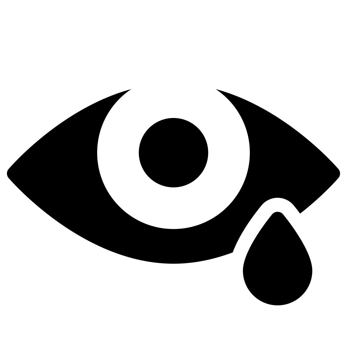 ios 17 filled style 눈 질환 icon