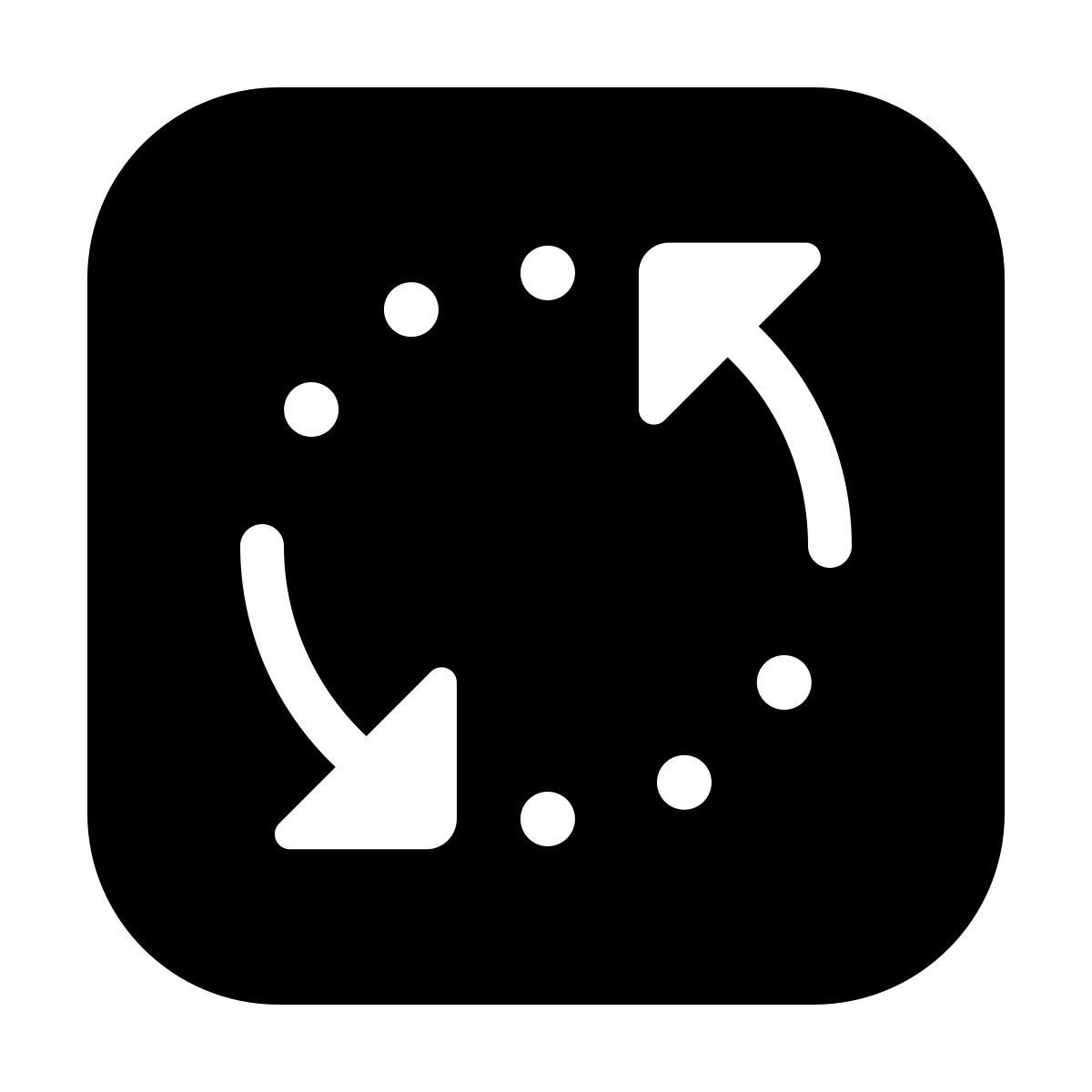 ios 17 filled style échangeur de visage icon