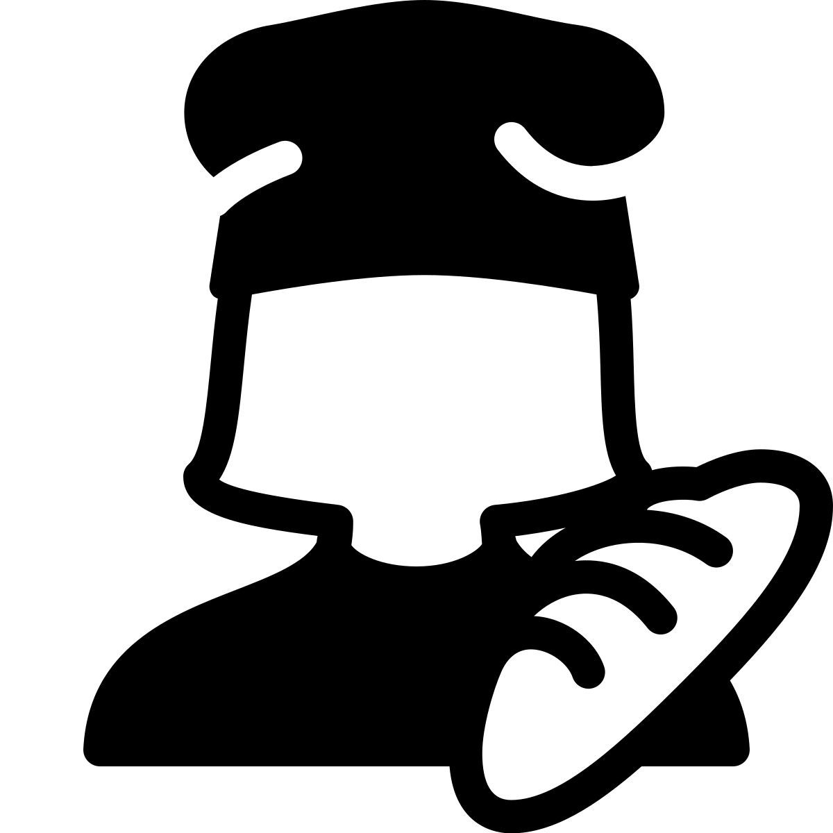 ios 17 filled style 女面包师 icon