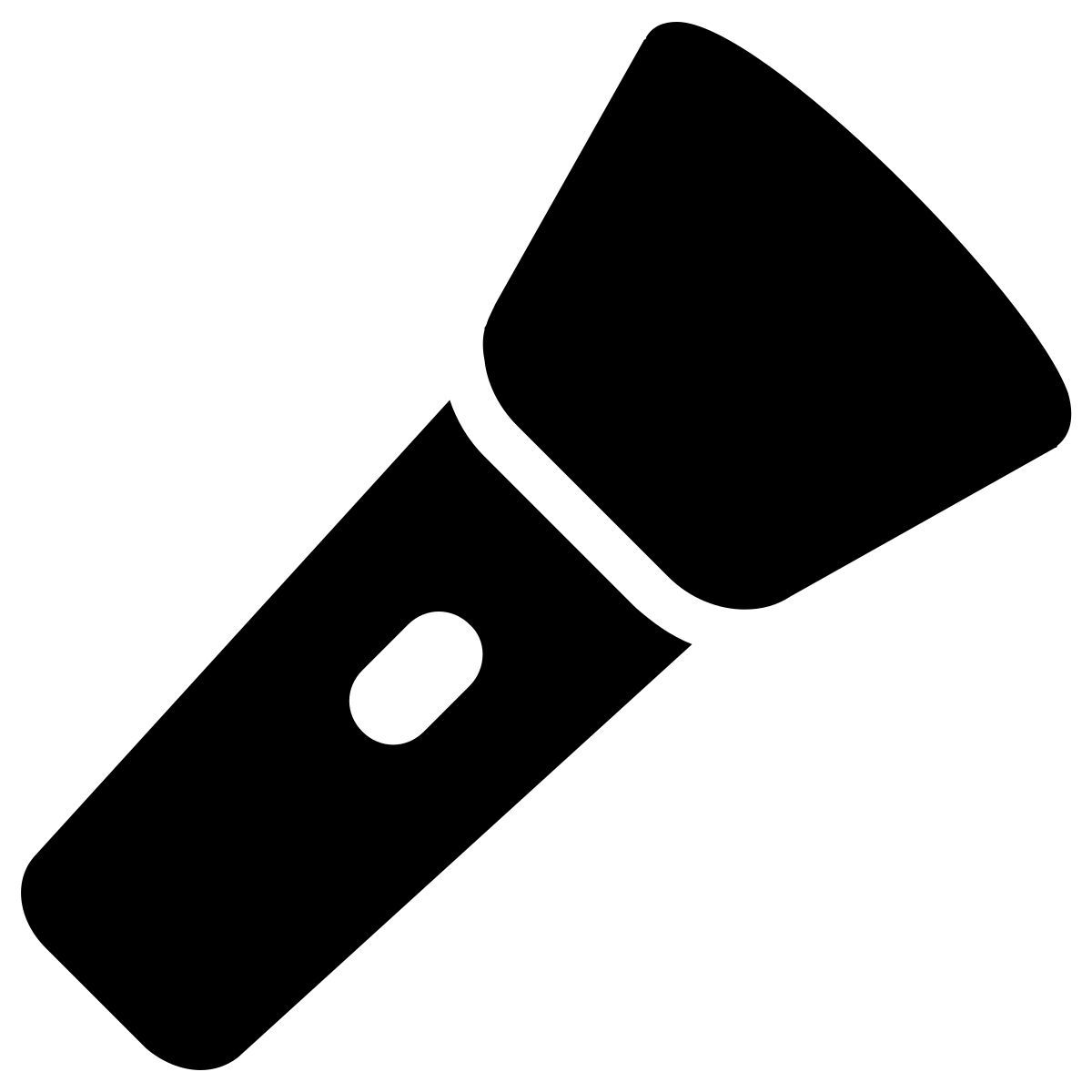 ios 17 filled style 플래시 라이트 icon