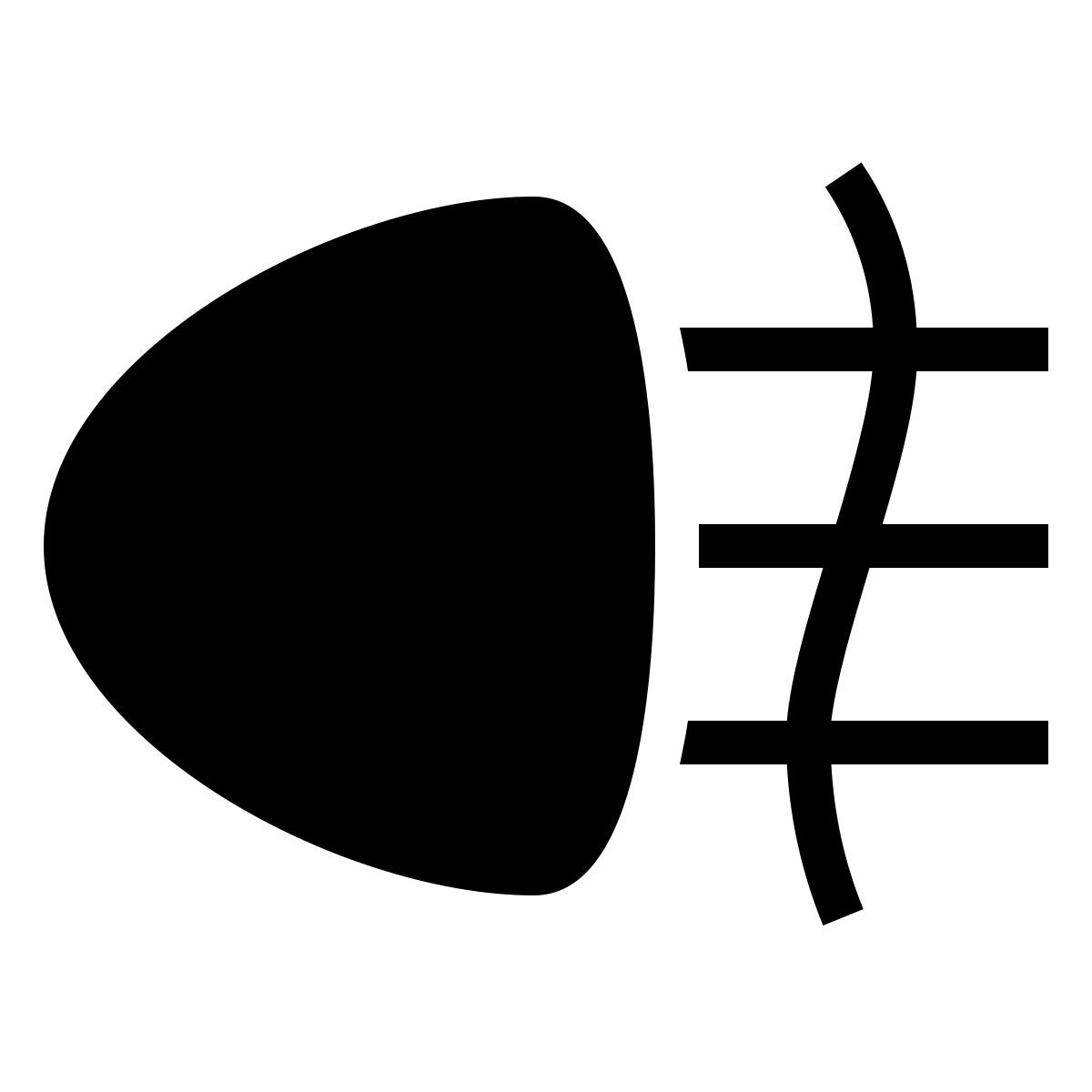 ios 17 filled style 안개등 icon