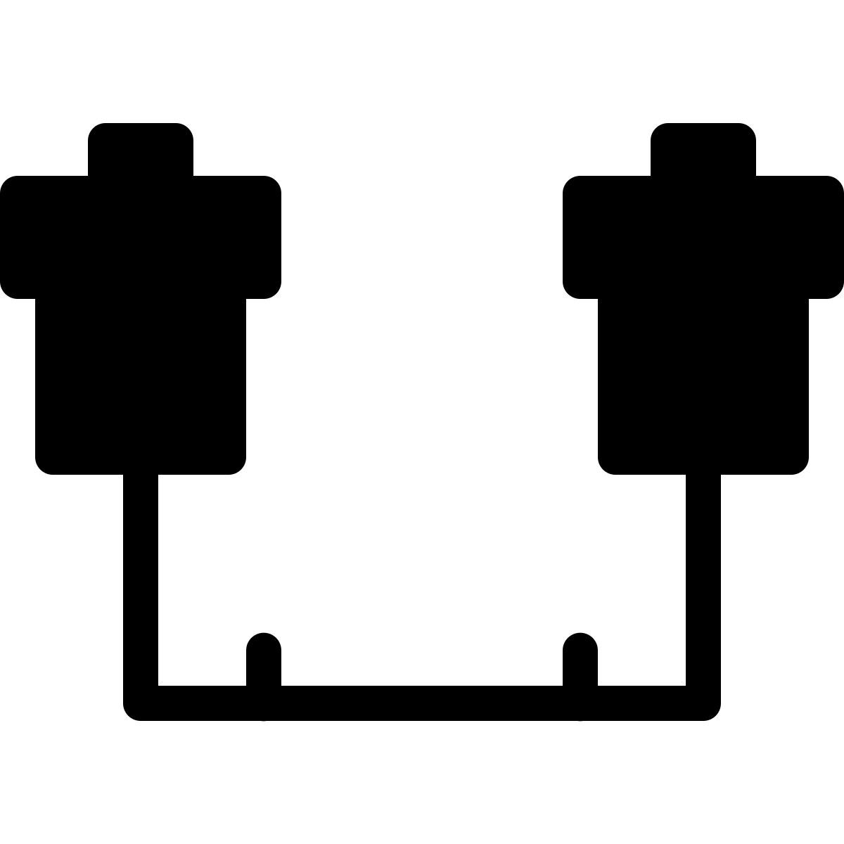 ios 17 filled style trineo de bloqueo de fútbol icon