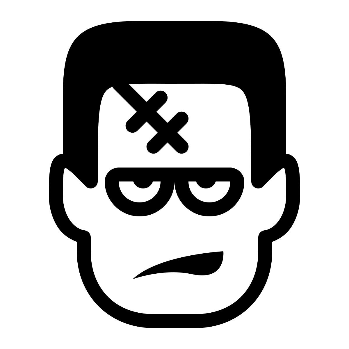 ios 17 filled style monstruo frankenstein icon