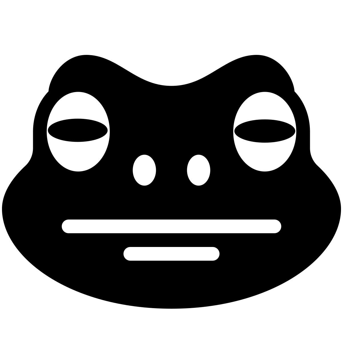 ios 17 filled style faccia di rana icon