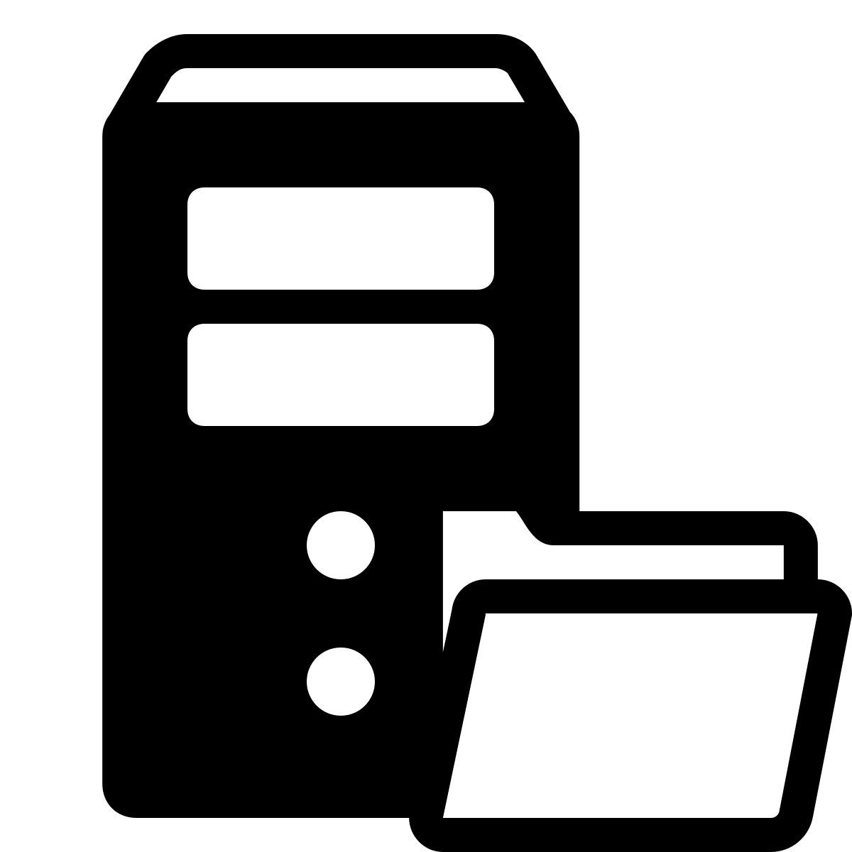 ios 17 filled style servidor ftp icon