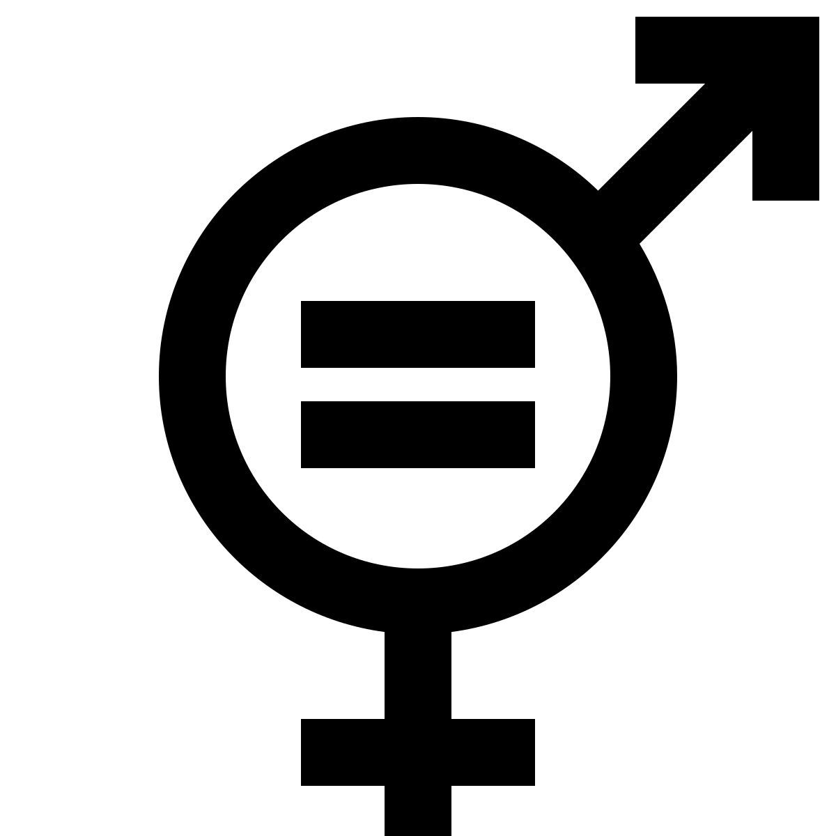 ios 17 filled style parità dei sessi icon