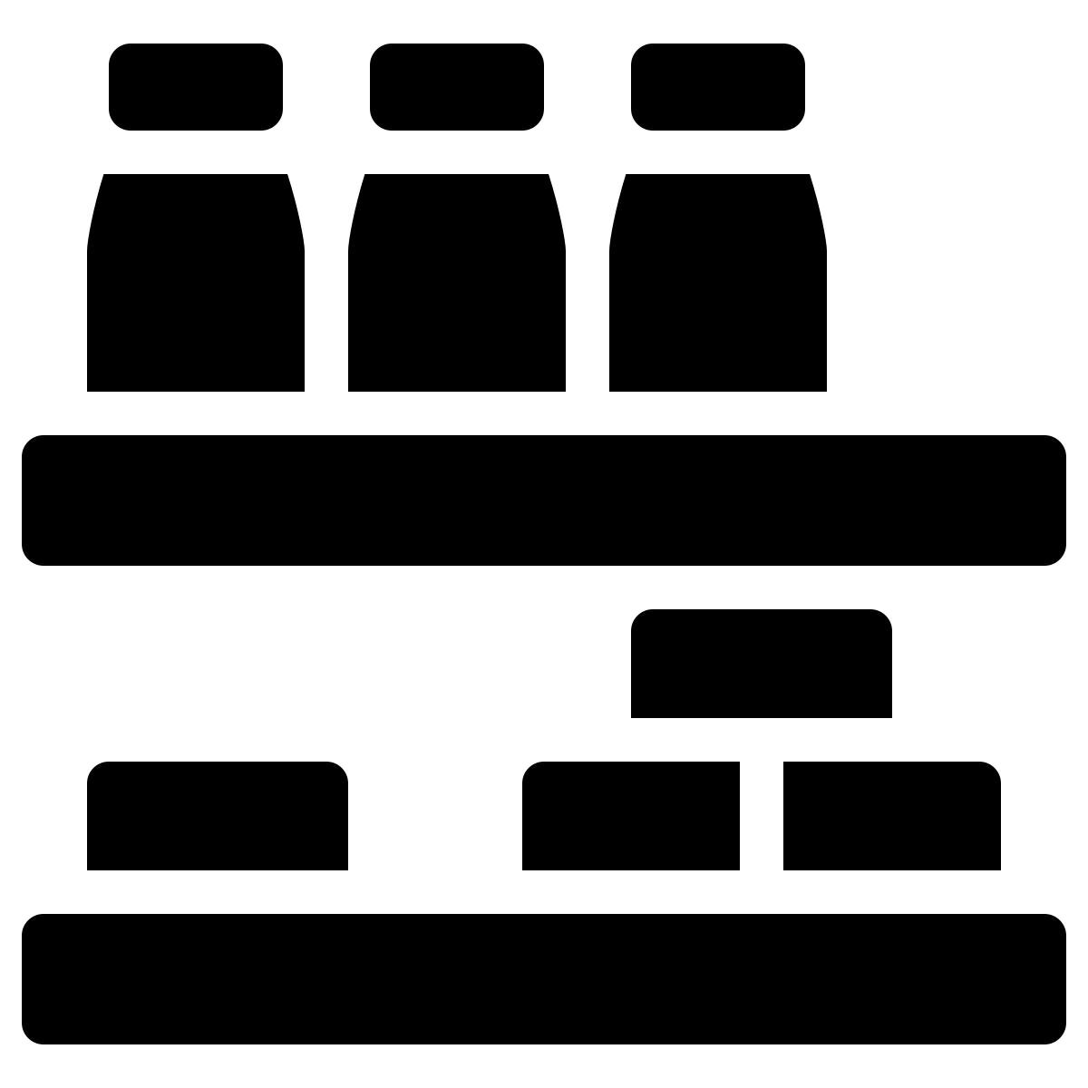 ios 17 filled style étagère d'épicerie icon