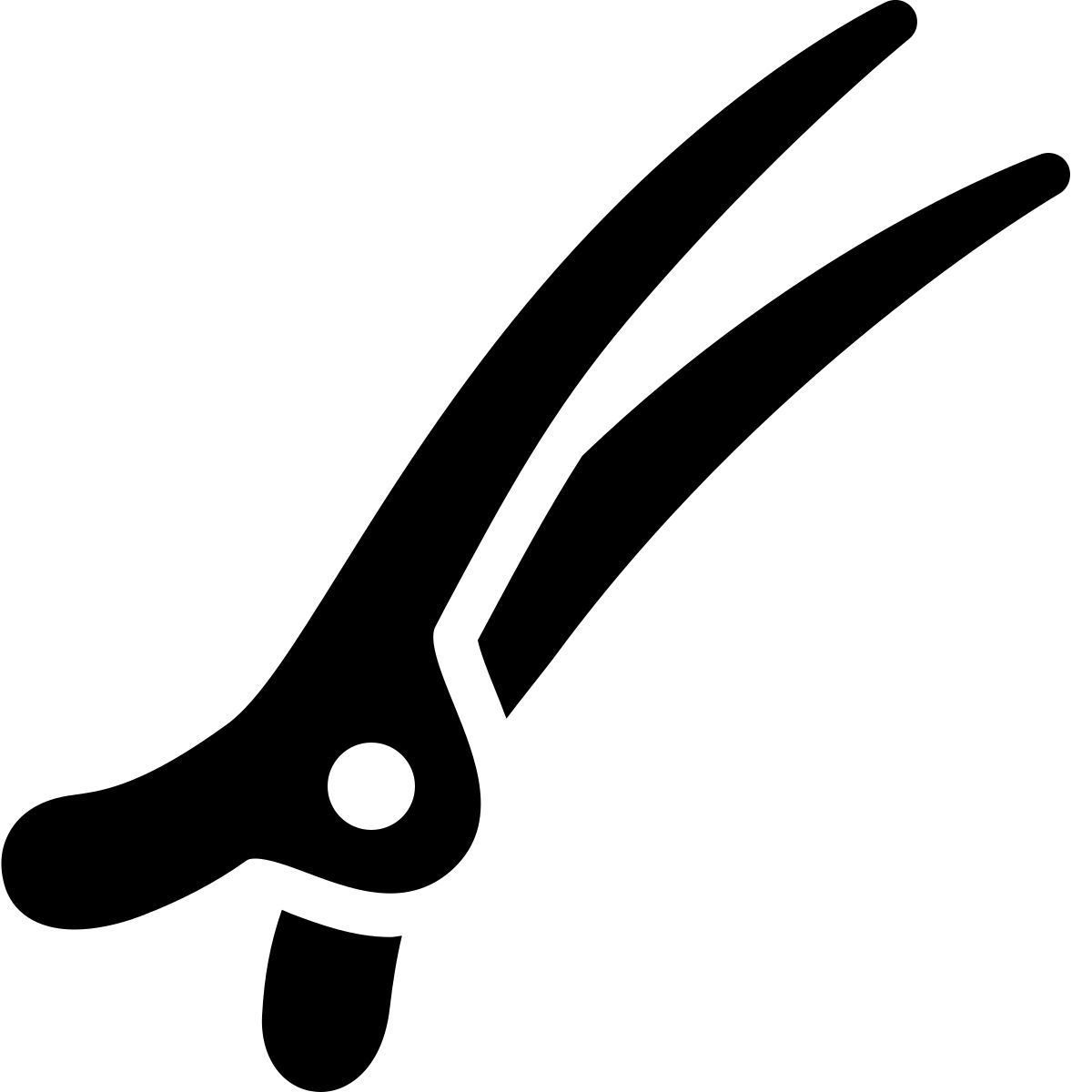 ios 17 filled style 发夹 icon