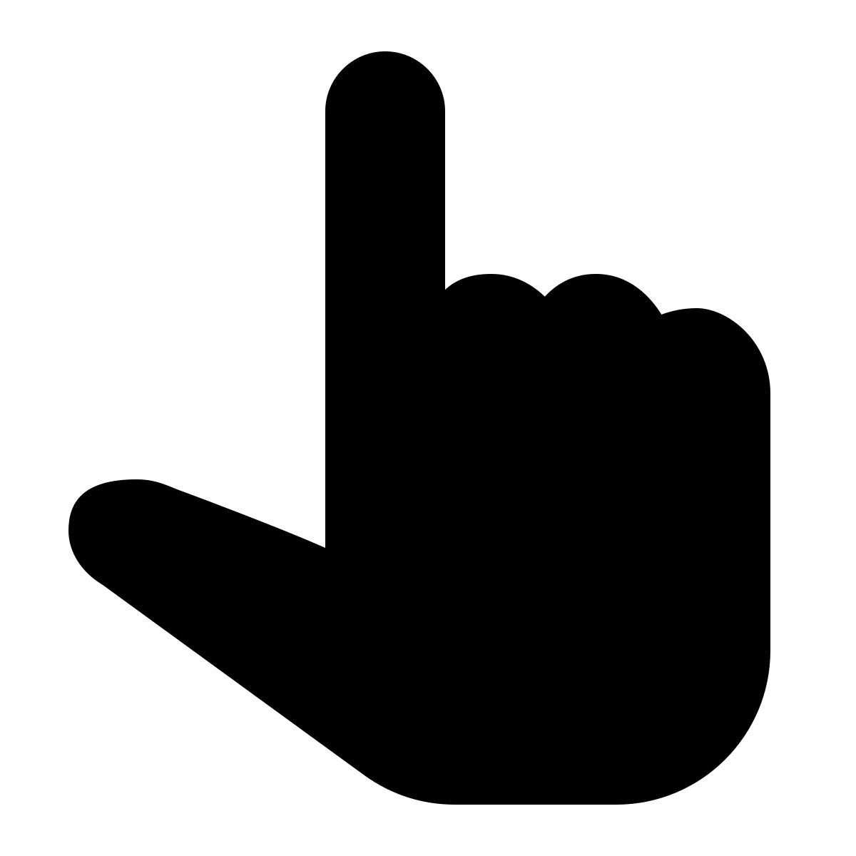 ios 17 filled style 최대 손 icon