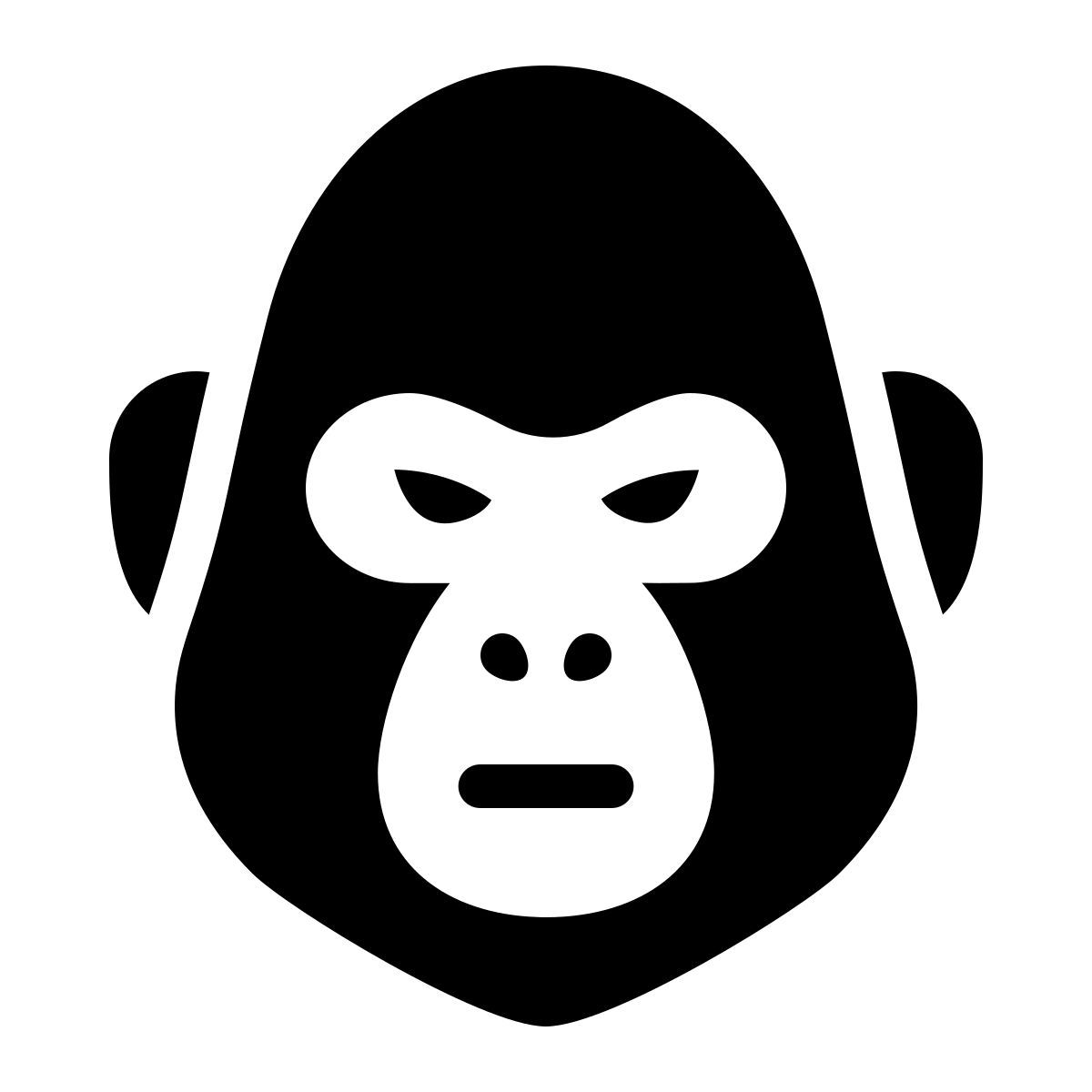 ios 17 filled style harambe il gorilla icon