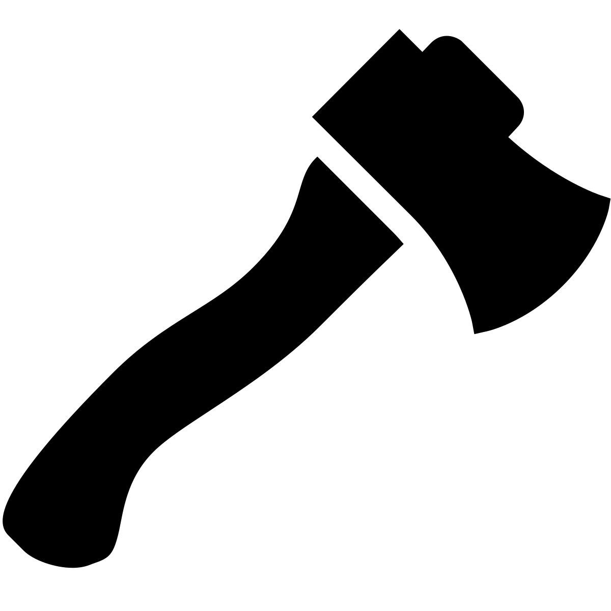 ios 17 filled style 斧头 icon