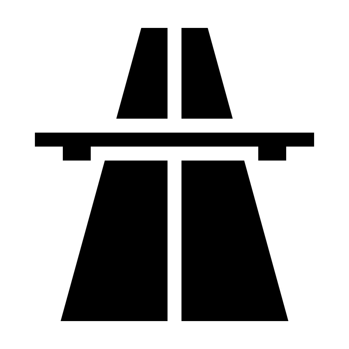 ios 17 filled style 高速公路 icon