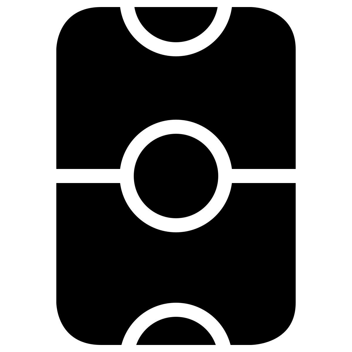 ios 17 filled style 曲棍球场 icon