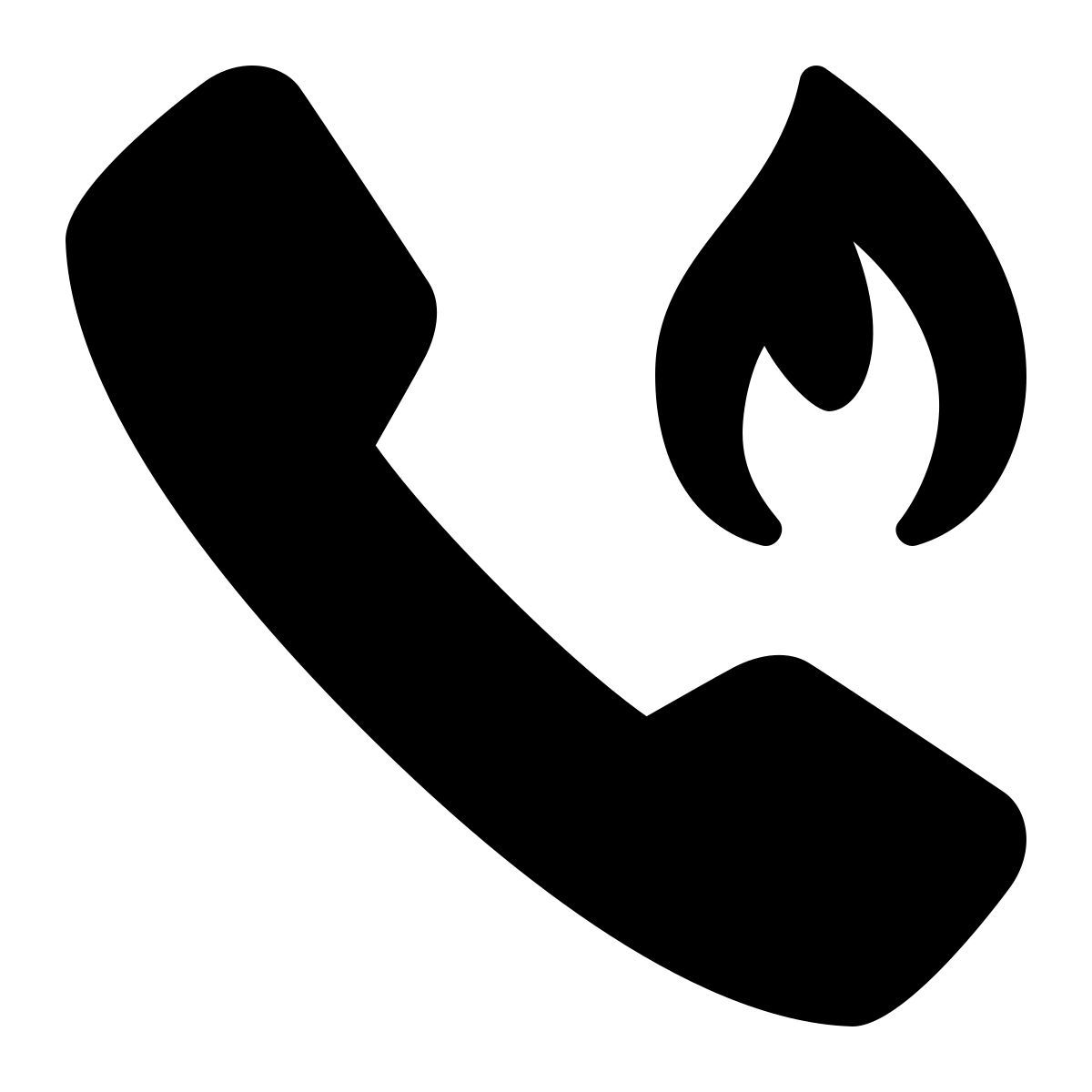 ios 17 filled style 핫라인 icon