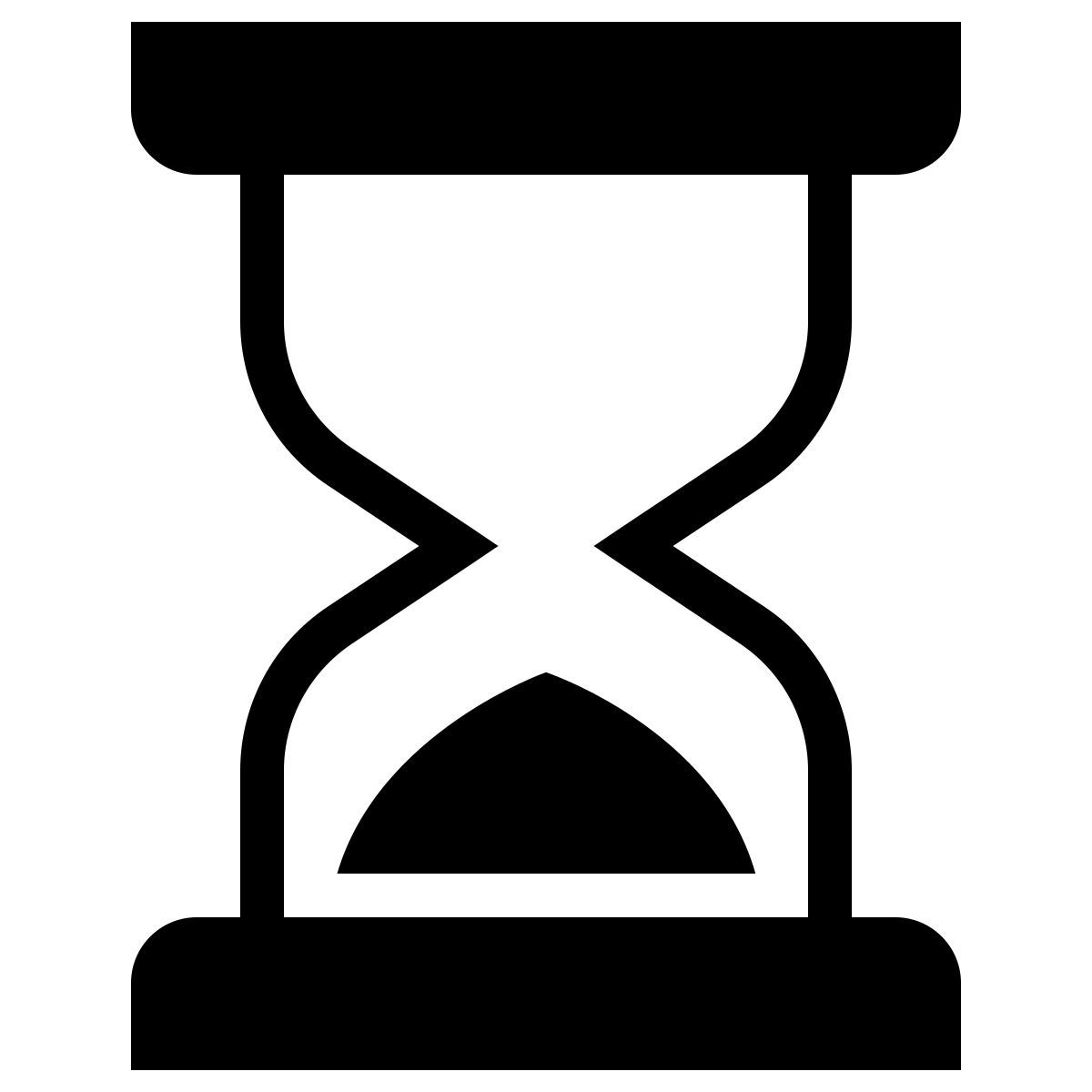 ios 17 filled style sand timer icon