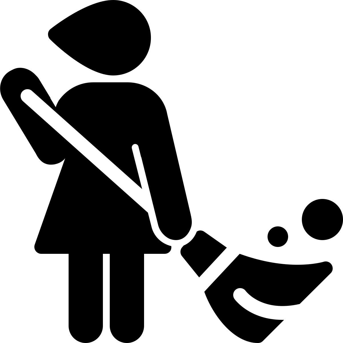 ios 17 filled style femme de ménage icon