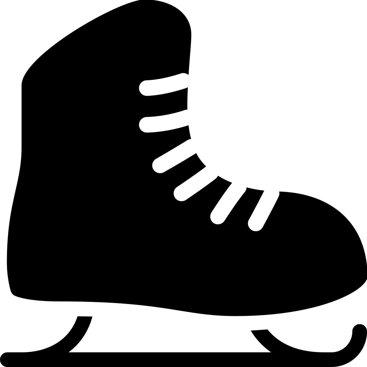 ios 17 filled style patín de hielo icon