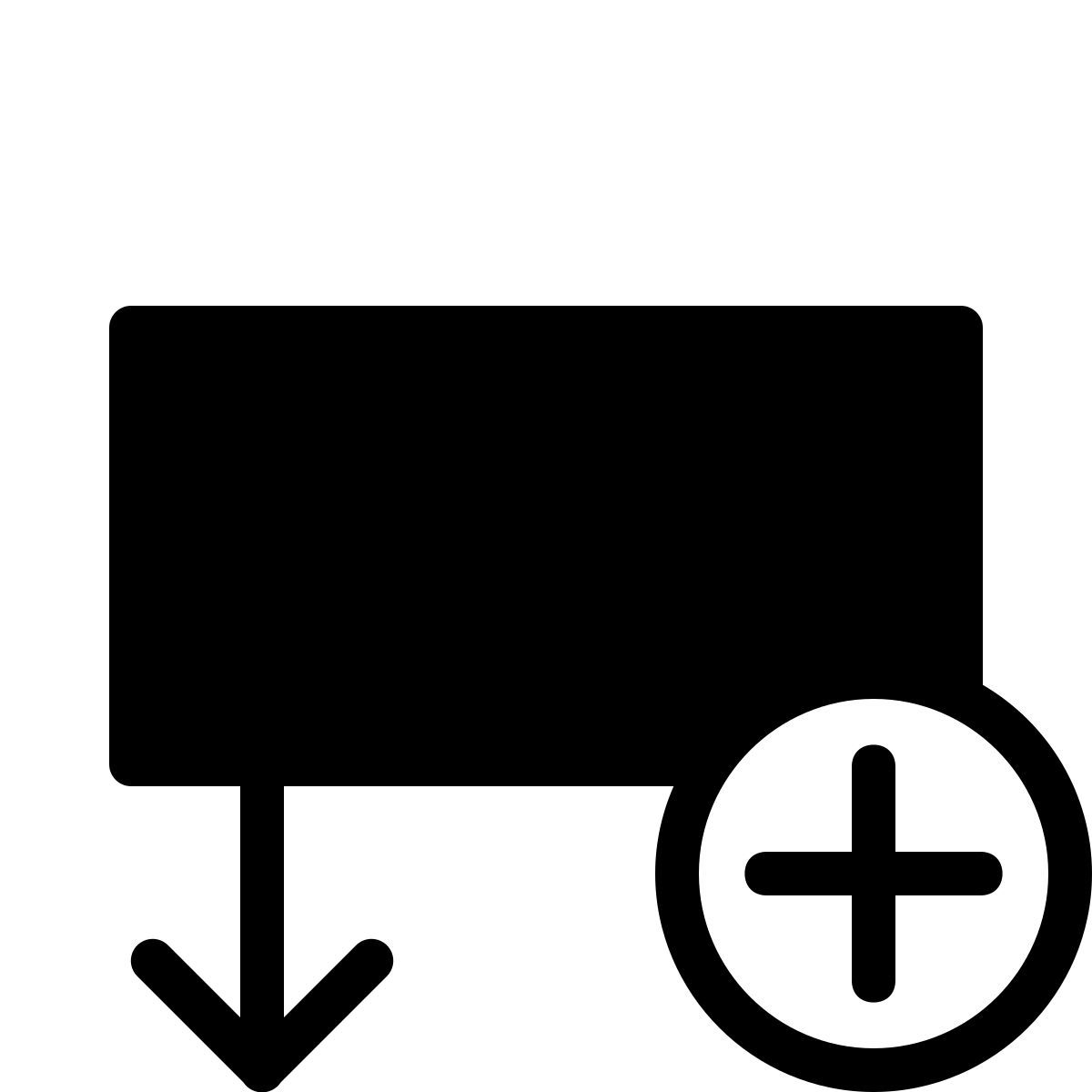 ios 17 filled style 在下方插入行 icon