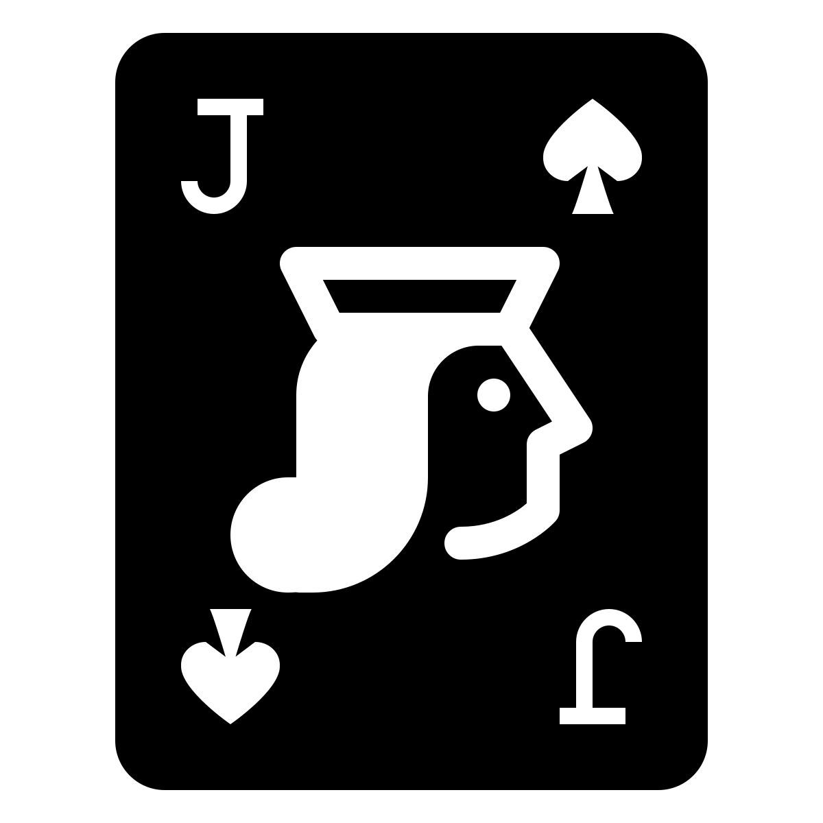 ios 17 filled style 黑桃j icon