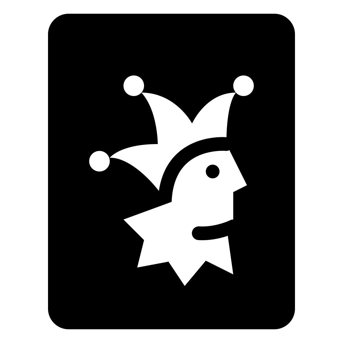 ios 17 filled style 조커 icon